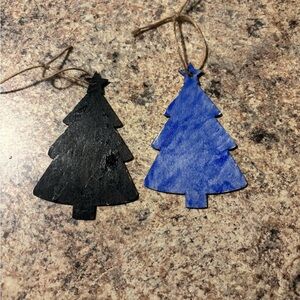 Black and Blue Tree Ornaments